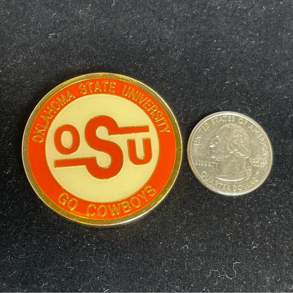 Vintage Oklahoma State University Orange and Gold Challenge Coin - Picture 5 of 8